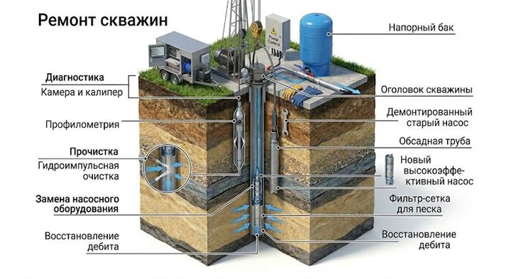 Ремонт скважин во Фролово